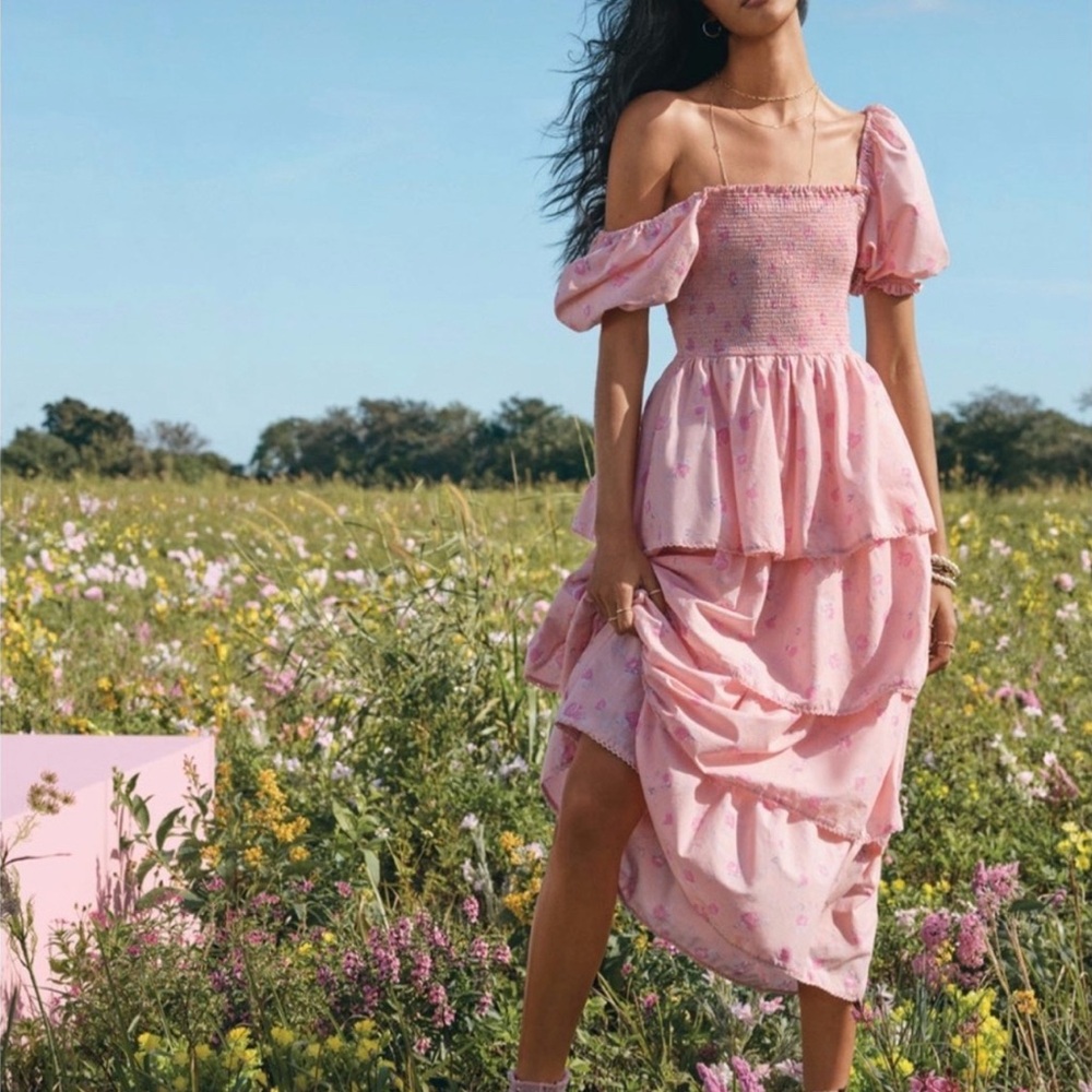 Loveshackfancy Pink  floral dress